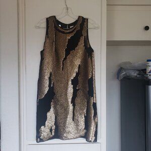 Robert Rodriquez Black and Gold Dress Size 0